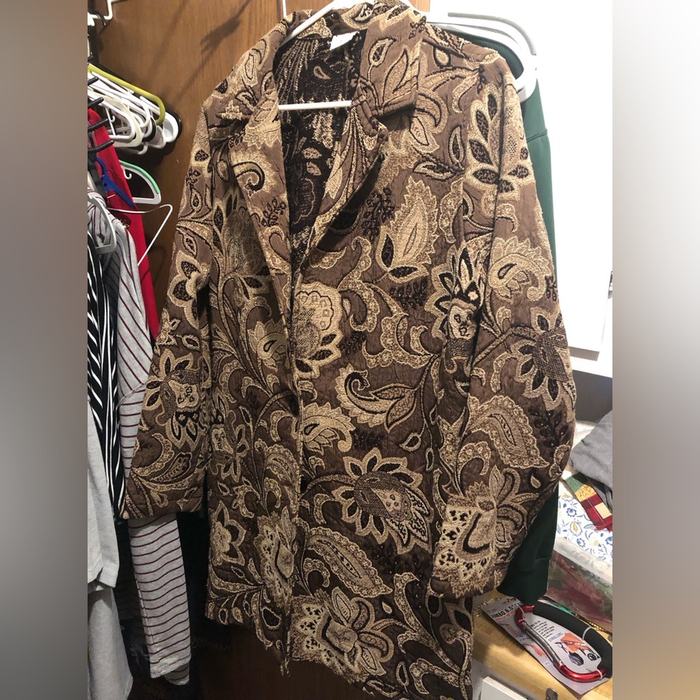 C.M.C. Paisley Tapestry Jacket- 730 $40 or $35. w/offer